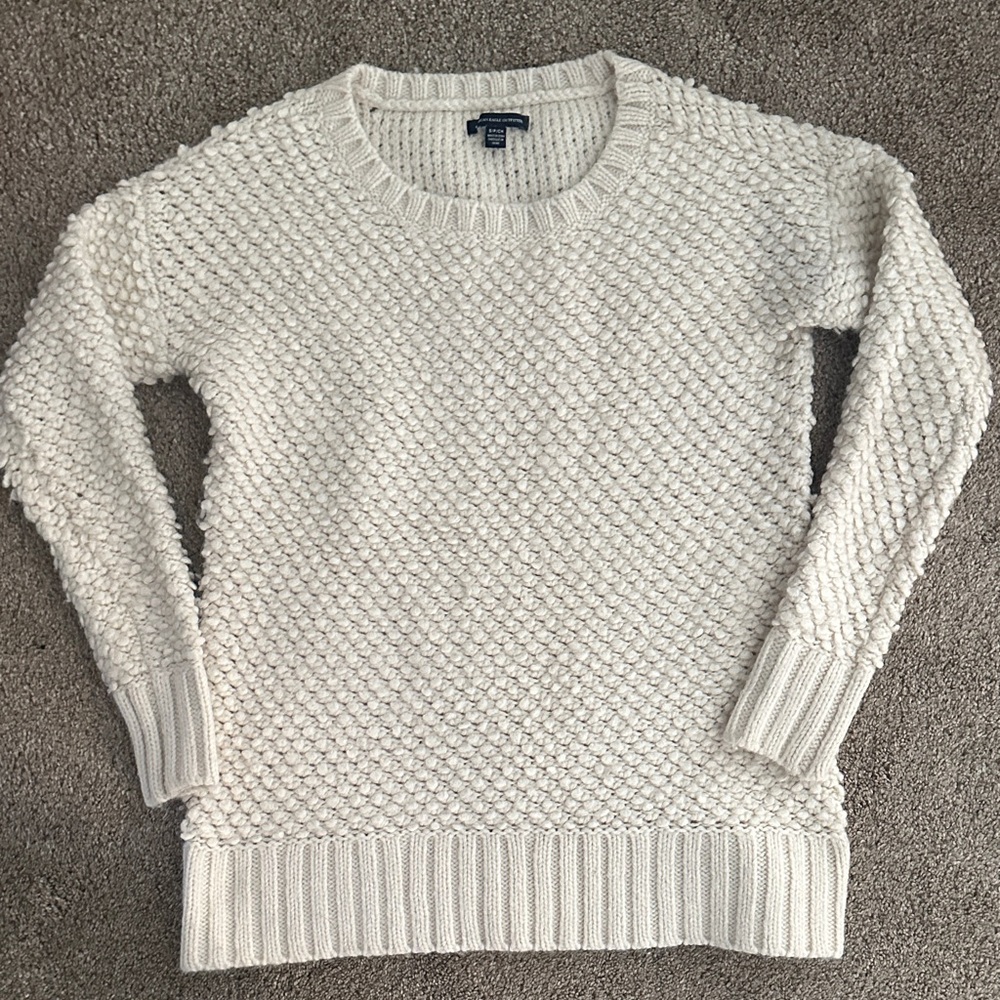 American eagle Cream Sweater size small